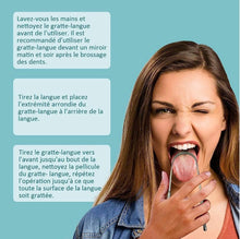 Charger l&#39;image dans la galerie, Gratte langue inox très efficace contre la mauvaise haleine | Novela